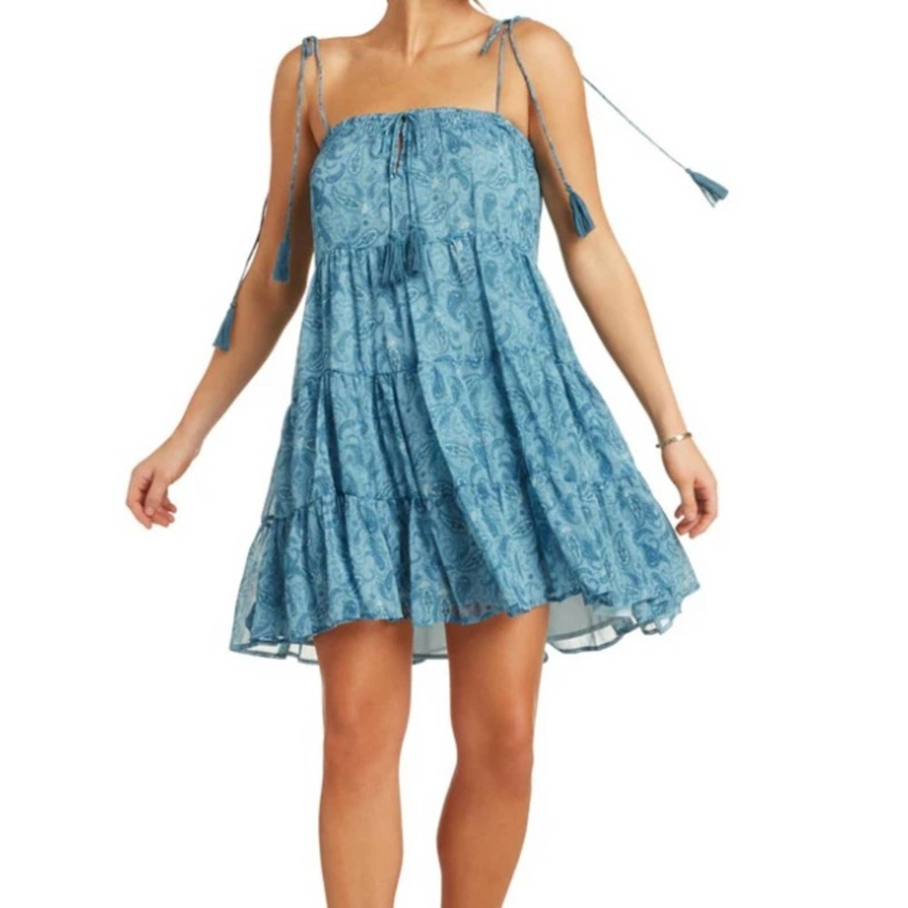 NWT Storia Paisley Blue Mini Dress 💙🦋